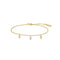 Gold Sparkling Triple Station Bracelet